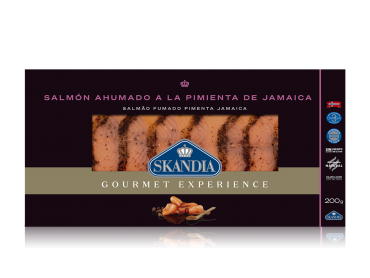 salmón ahumado pimienta de Jamaica