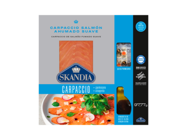 carpaccio salmon ahumado suave