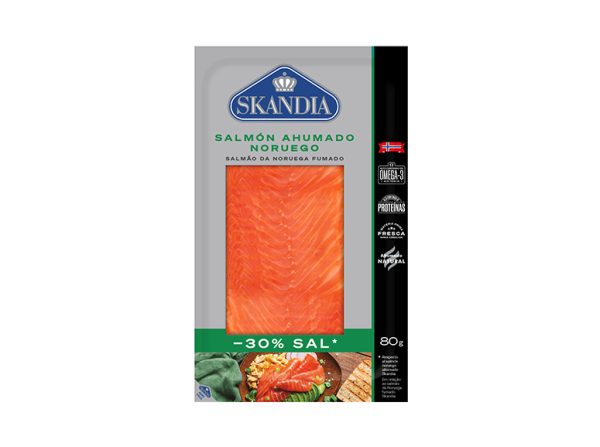 Salmón Noruego Ahumado menos 30% de sal 80g